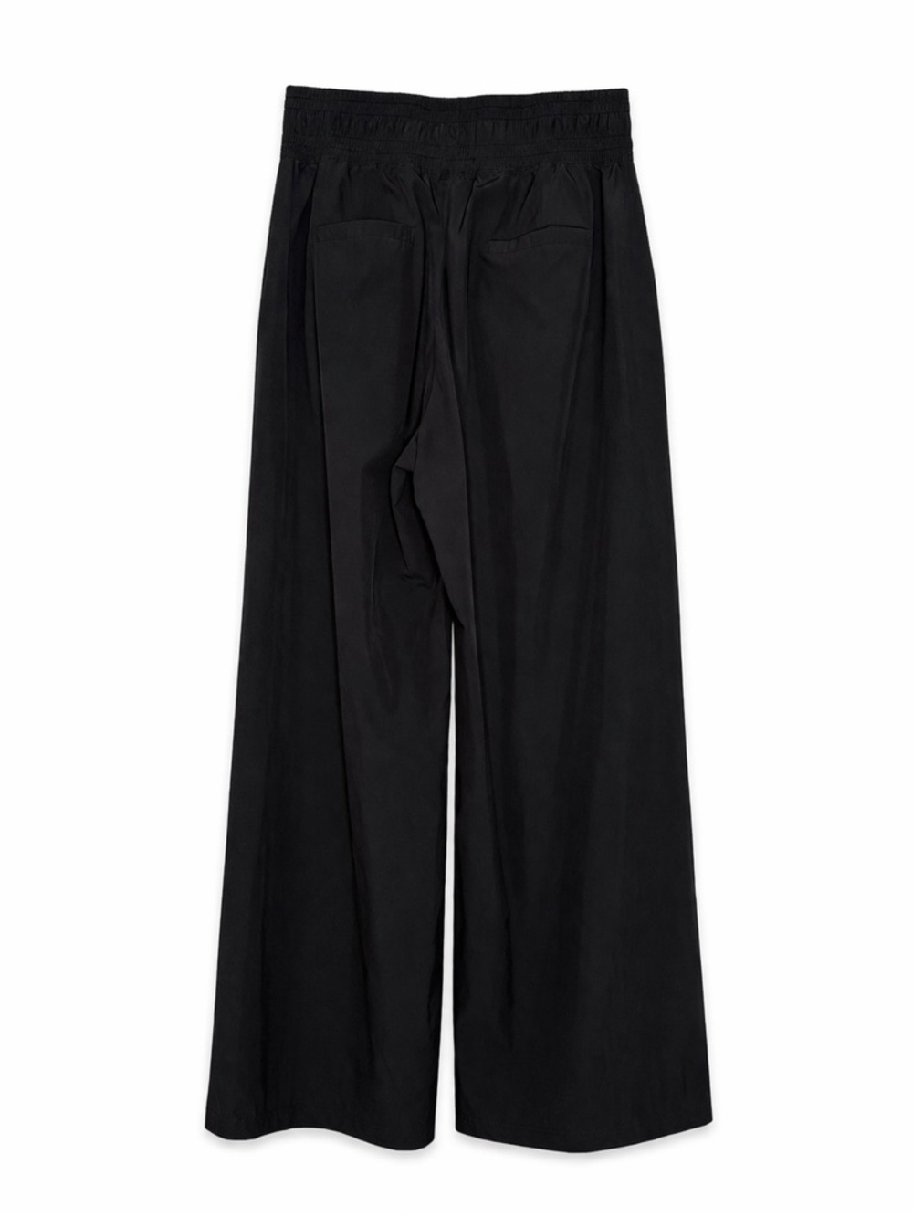 Albion Jetset Wide Leg Pants Pants Black High Rise Size M Tall Travel Lounge - Picture 2 of 12